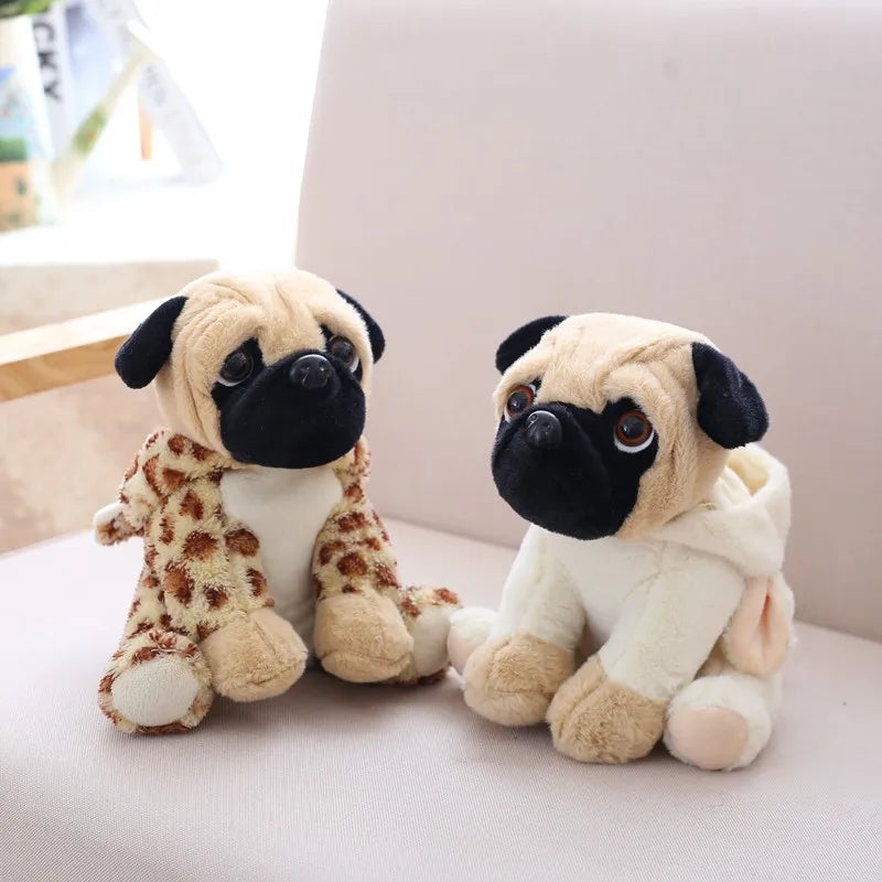 20CM Stuffed Simulation Dogs Plush Sharpei Pug Lovely Puppy Pet Toy Plush Animal Toy Children Kids Birthday Christmas Gifts