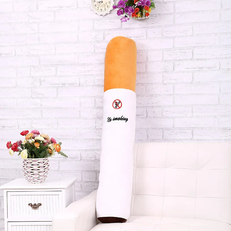 30-110cm Cute Fun Smoking Cylindrical Sleeping Cigarette Stuffed Pillow Smulation Plush Toys Fashion Boyfriend Birthday Gift