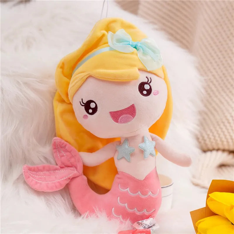 New Beautiful Mermaid Plush Toy Kids Girl Cartoon Stuffed Little Mermaid Doll Home Decoration Girls Girlfriend Birthday Gifts