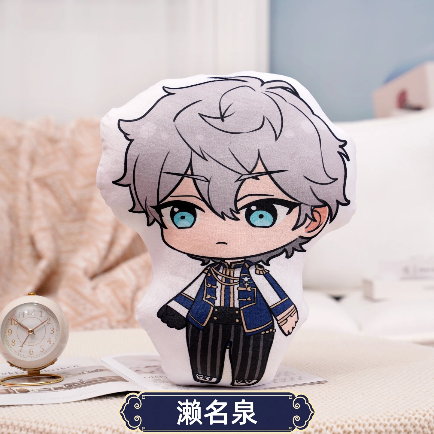 45cm Ensemble Stars Cartoons Anime Plush Toy Eichi Sakuma Rei Throw Pillow Cosplay Sofa Cushion Double-sided Printing Girl Fans