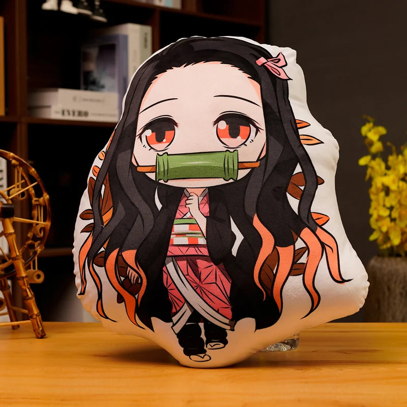 45cm Soft Plush Pillow Doll Tanjirou Kamado Nezuko Kimetsu No Yaiba Kamado Agatsuma Zenitsu Rengoku Kyoujurou Demon Slayer