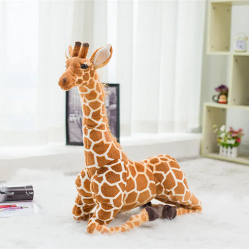 35/120cm Giraffe Plush Toys Cute Stuffed Animal Dolls Soft Simulation Giraffe Doll Birthday Gift Kids Toy Bedroom Decor