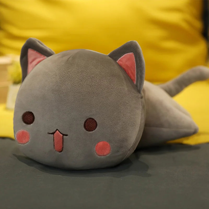 28/40/65cm Cute Lying Cat Plush Toys Stuffed Soft Animal Dolls Lovely Cat Pillow Toys for Children Girls Birthday Gifts