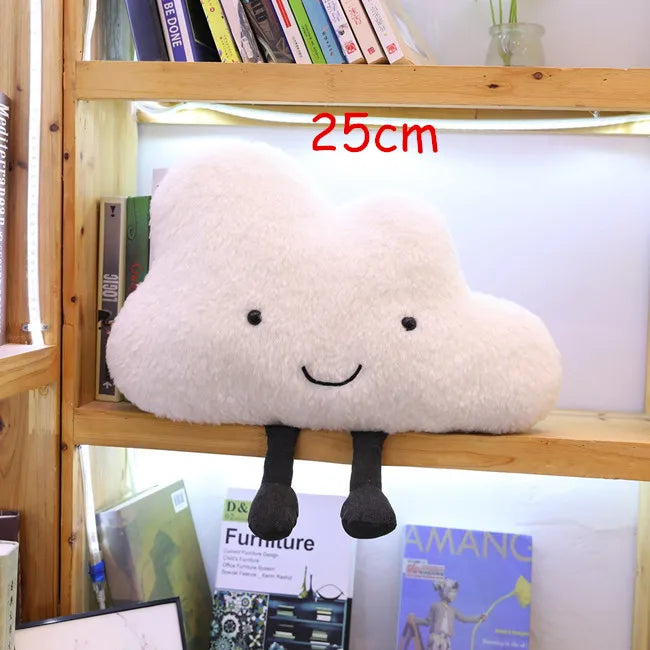 New Large Cartoon Cloud Plush Pillow super Soft Cushion Lovey Smile Cloud Stuffed Plush Toys Gift