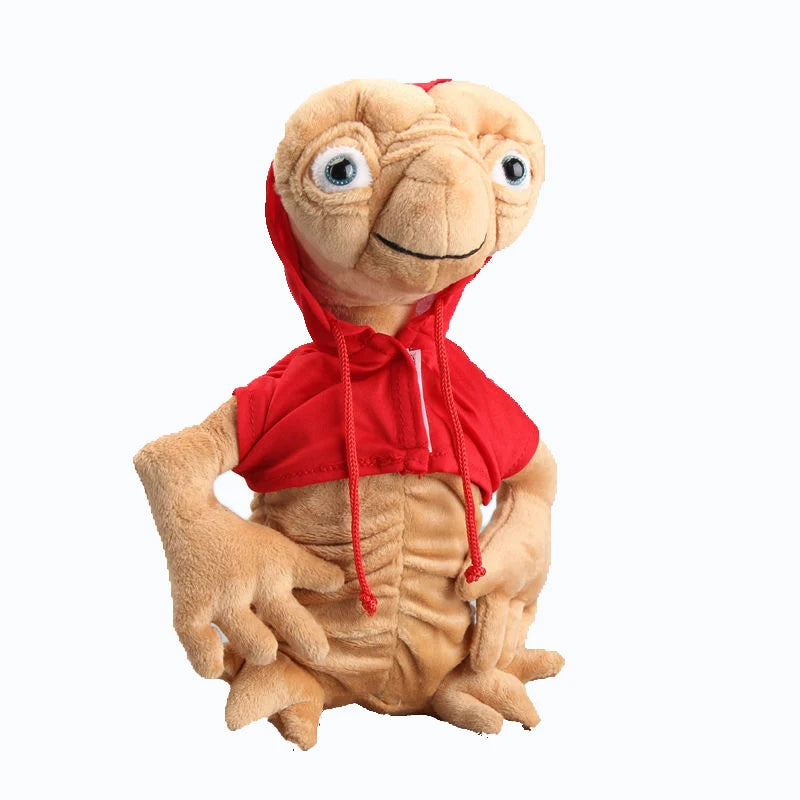 28CM E.T Alien Plush Toy Doll Cartoon Plushie Toys Extraterrestrial Stuffed Dolls With Cloth High Quality For Kids Birthday Gift