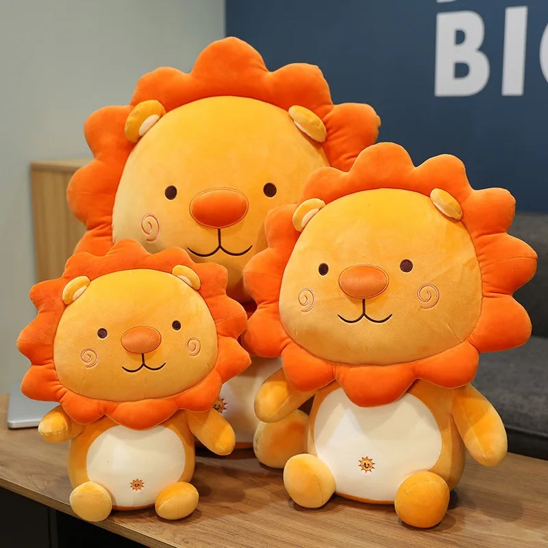 Variety of Lions Plush Toys Soft Stuffed Cartoon Animal Sun Lion Doll Nap Pillow Home Decor High Quality Birthday Gift