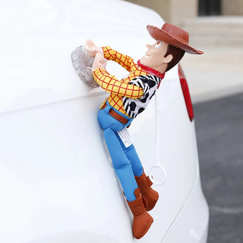 Toy Story Woody Buzz Lightyear Car Plush Toys Outside Hang Toy Auto Accessories Car Decoration Car Roof Doll Cartoon Decoration