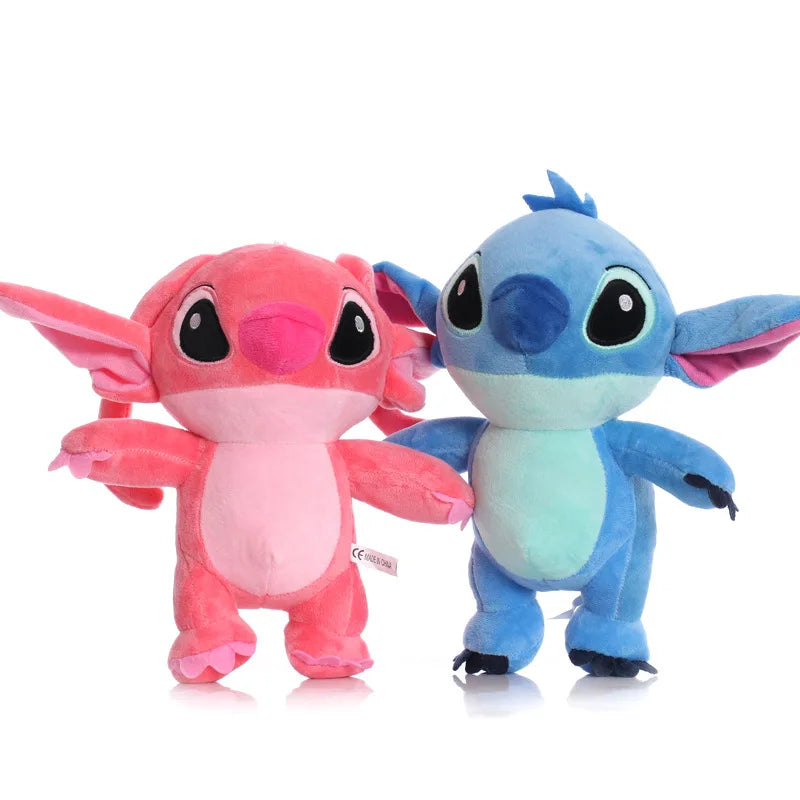 Disney Lilo & Stitch Pink Blue Stuffed Plush Dolls Toy Stitch Pendant Toys Models Cute Kids Xmas Halloween Gifts 12/22/35cm