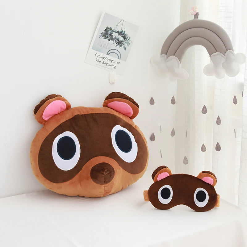 Animal Crossing Surrounding plush toy Friends Association Tanuki Stuffed Cushion Beanie Peluche Kawaii Room Deocr Children Gifts