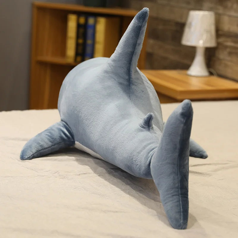 140cm Giant Shark Plush Toy Stuffed Speelgoed Animal Reading Pillow for Birthday Gifts Doll Gift For Children