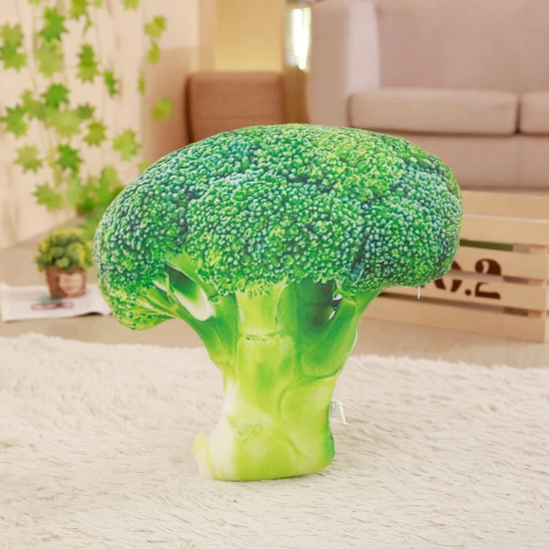 Babiqu Simulation Vegetables Shape Plush Toys Stuffed Pillow Cushion Plush toys Nap Pillow Broccoli for Kid's Christmas gifts