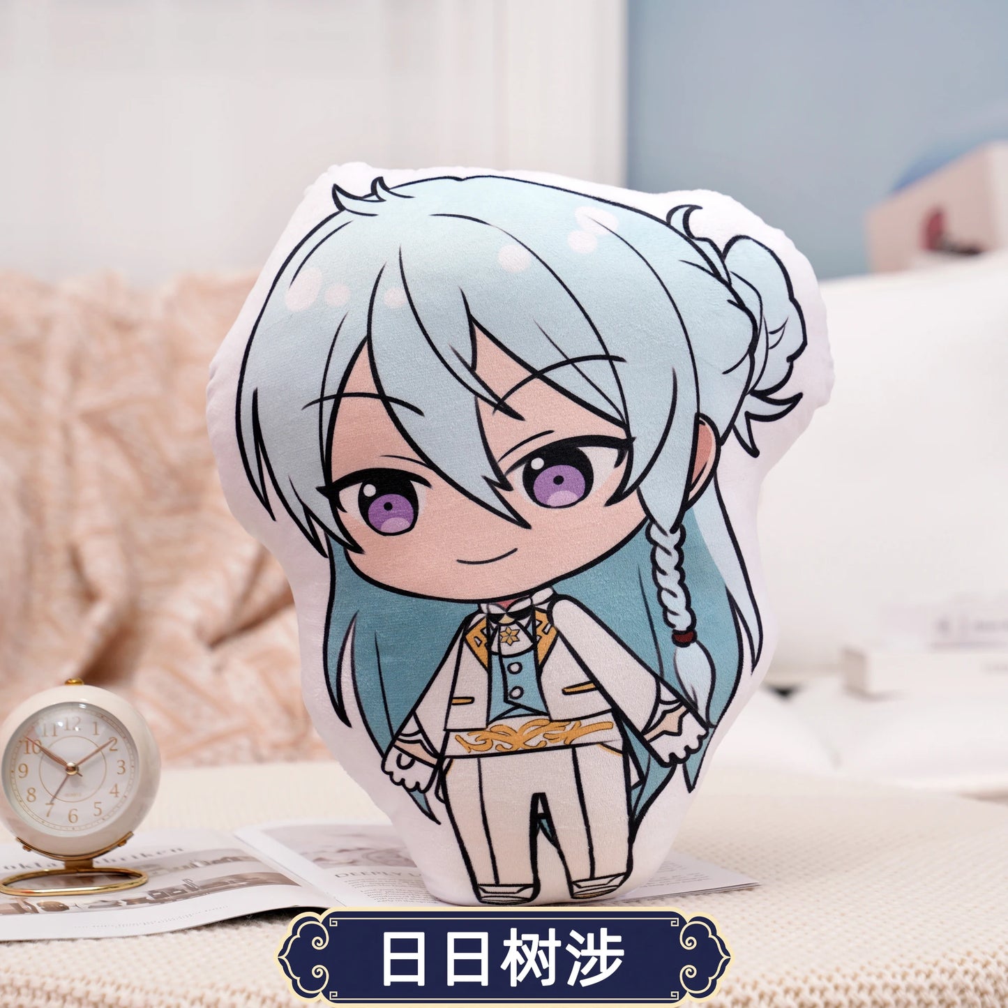 45cm Ensemble Stars Cartoons Anime Plush Toy Eichi Sakuma Rei Throw Pillow Cosplay Sofa Cushion Double-sided Printing Girl Fans