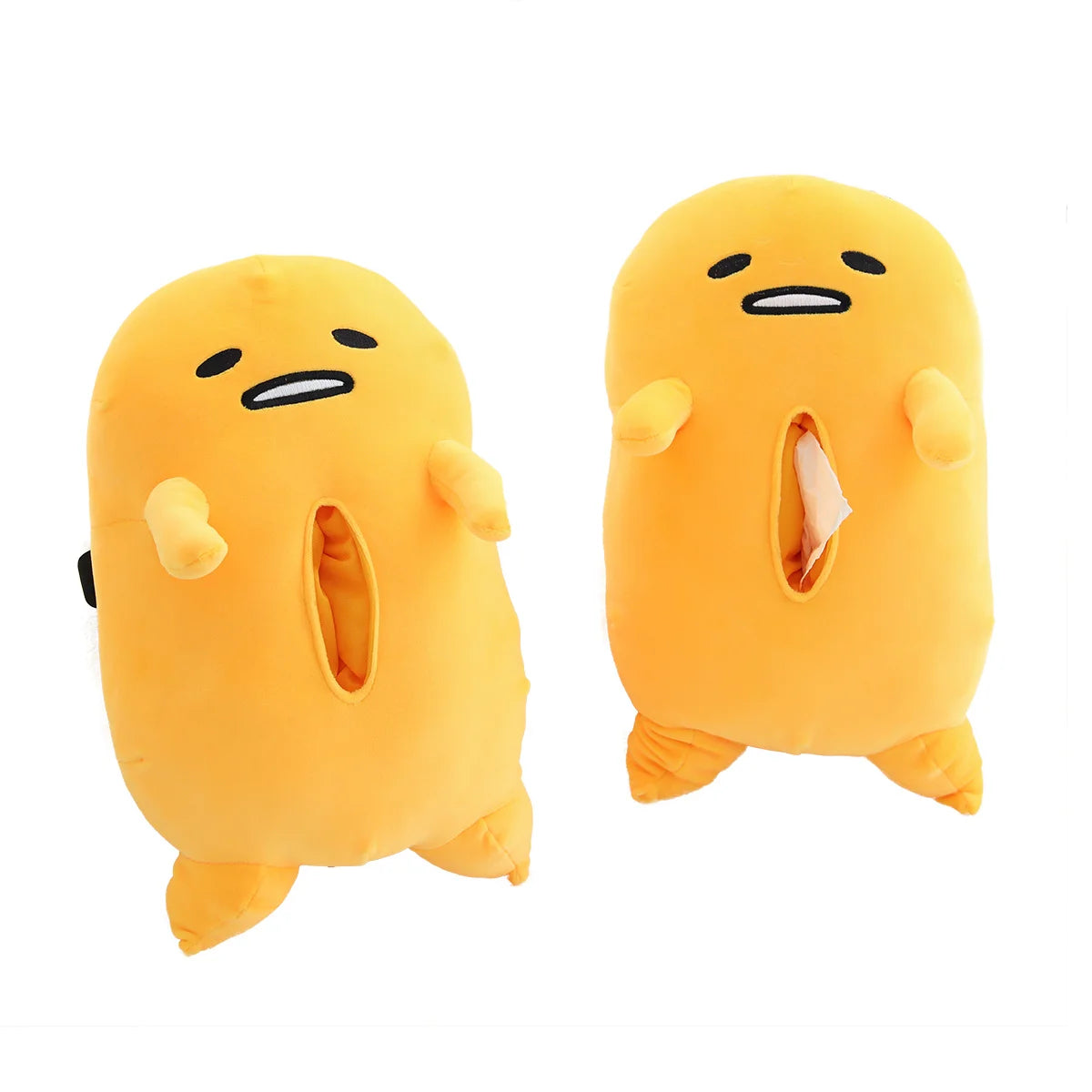 Cartoon Cute Yolk Man Plush Tissue Box Durable Home Car Sofa Paper Tissue Holder Napkin Case Pouch Kids Toys Dolls