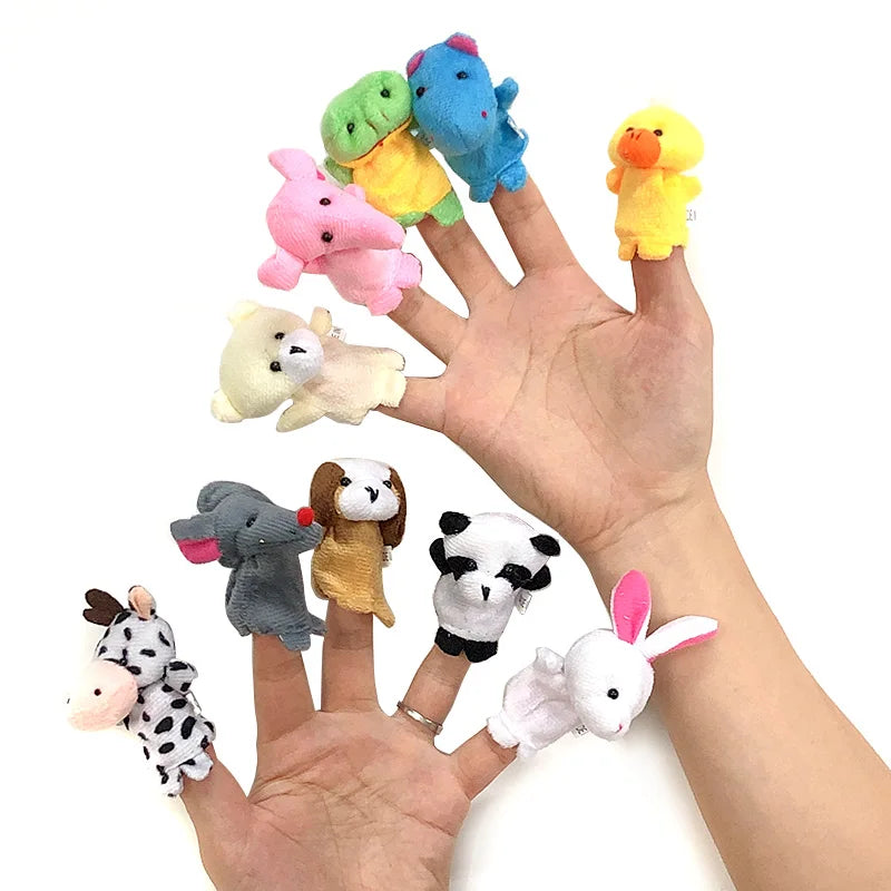 Theater Finger Puppets Animal Dolls - Plushy Mart