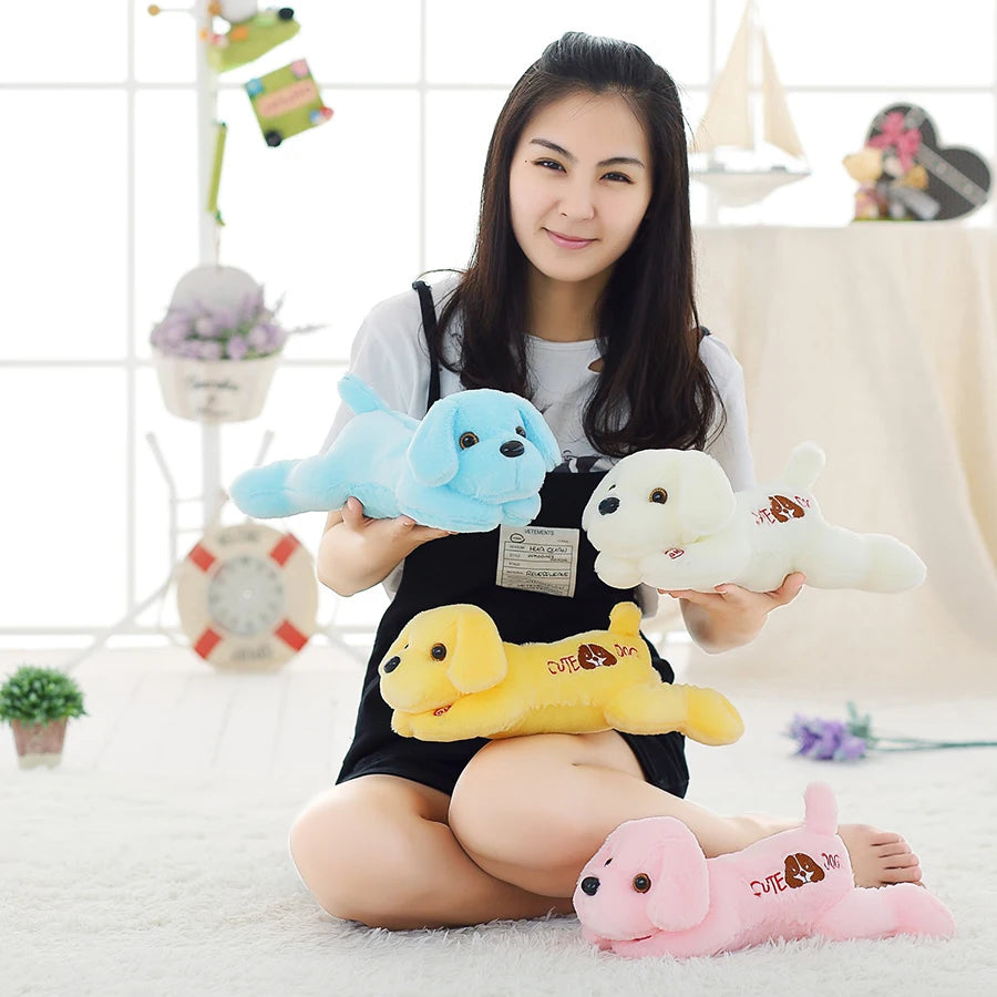 35cm Plush Dog Doll W/ Colorful LEDs