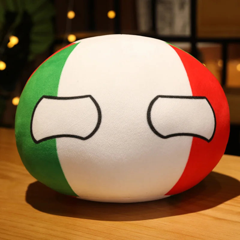 Hot 10/40cm Creative Country Ball Toy Stuffed Polandball Plush Doll Countryball USSR USA FRANCE RUSSIA UK JAPAN GERMANY  ITALY