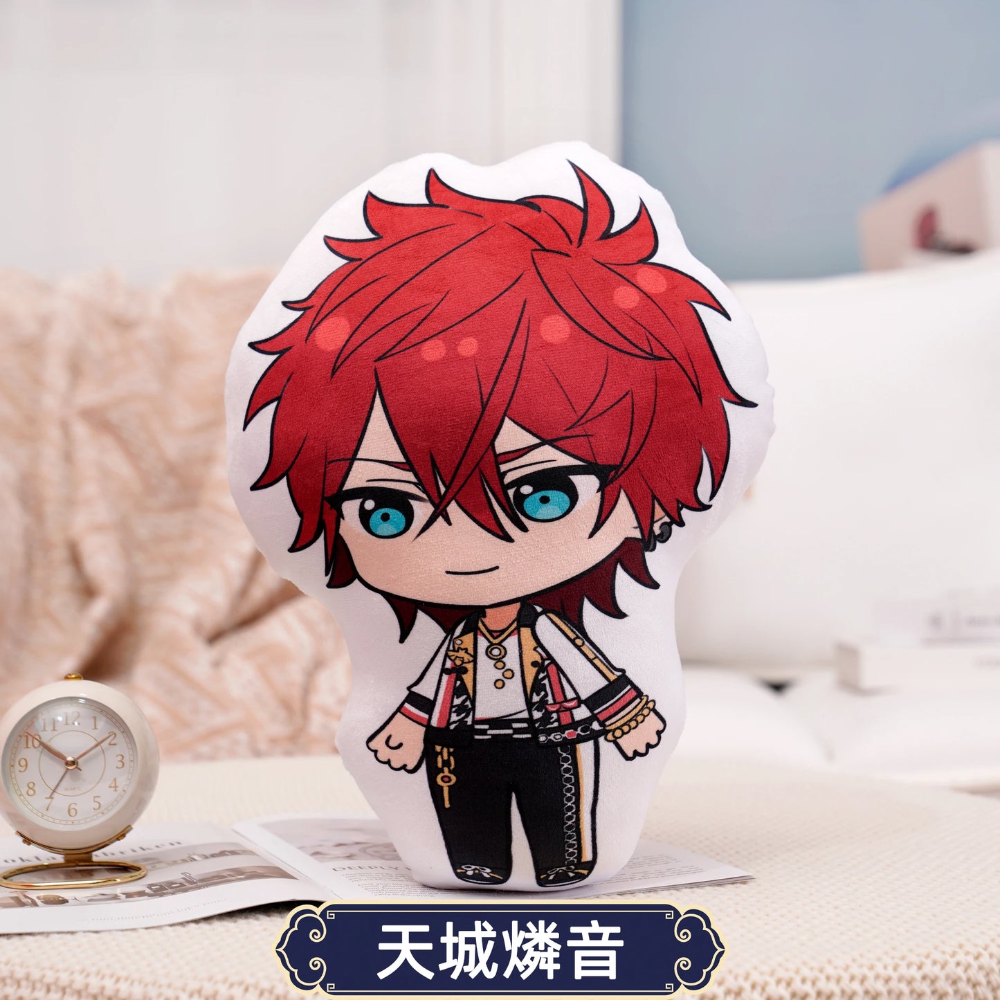 45cm Ensemble Stars Cartoons Anime Plush Toy Eichi Sakuma Rei Throw Pillow Cosplay Sofa Cushion Double-sided Printing Girl Fans