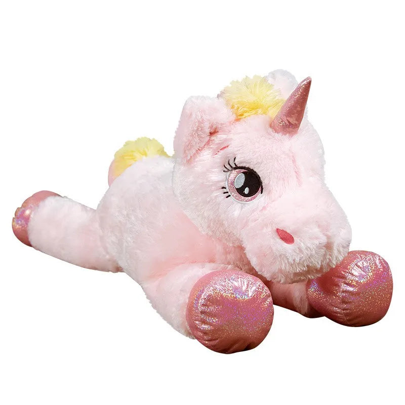 New Arrival Large Unicorn Plush Toys Cute Pink Rainbow Horse Soft Doll Stuffed Animal Big Toys For Girlfriend Birthday Gift