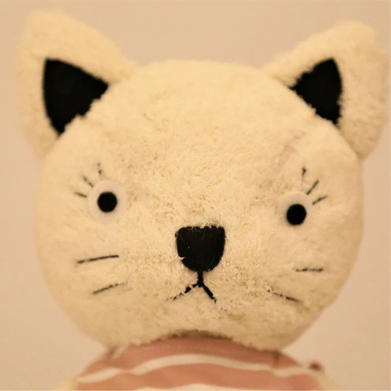 1pc 25cm/35cm/50cm Kawaii Cat Plush Dolls Stuffed Animals Soft Stripe Clothes Cats Plush Toys for Girls Children Birthday Gifts