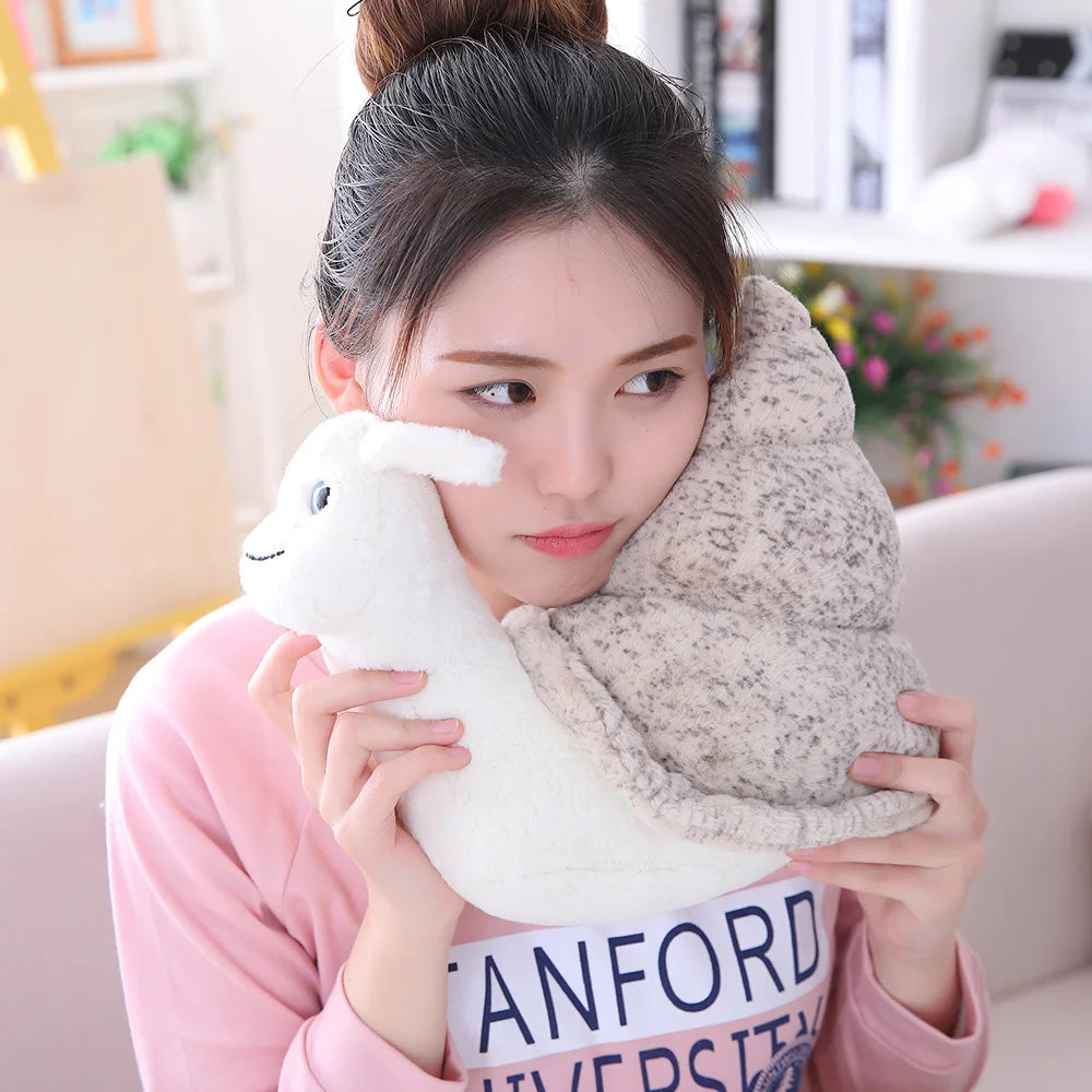 17/27cm Cartoon conch doll Cute Simulation Plush Toy Stuffed Ocean Animal Doll snails Child kid girl Creative birthday gift