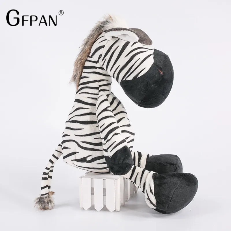 1pcs 25cm Super Quality Cute Zebra Stuffed Doll Fierce Jungle Brothers Plush Toys Kawaii Dolls For Chidren Birthday Presents