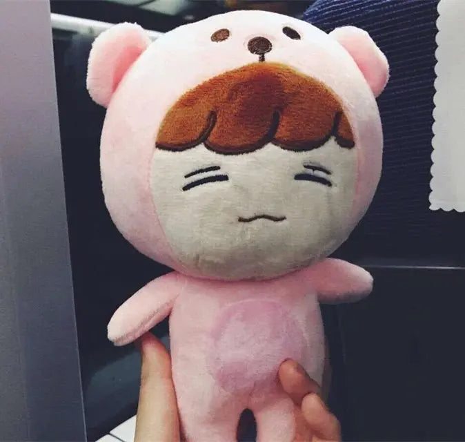 23cm KPOP EXO Plush Doll Kawaii Korea Fashion Superstar Kyungsoo D.O Baek Hyun Chan Yeol Kai Figure Plush Toys Girls Fans Gift