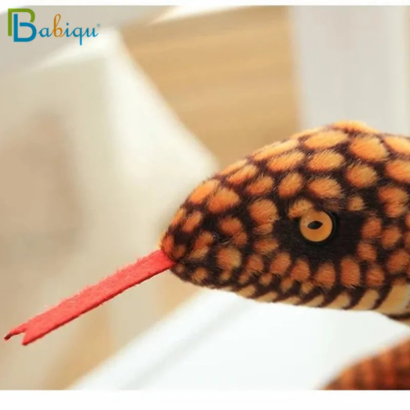 1pc 110/130cm Simulation Cobra and Python Snake Plush Toy Soft Stuffed Zodiac Dolls Funny Gift for Children Kids Party Toys