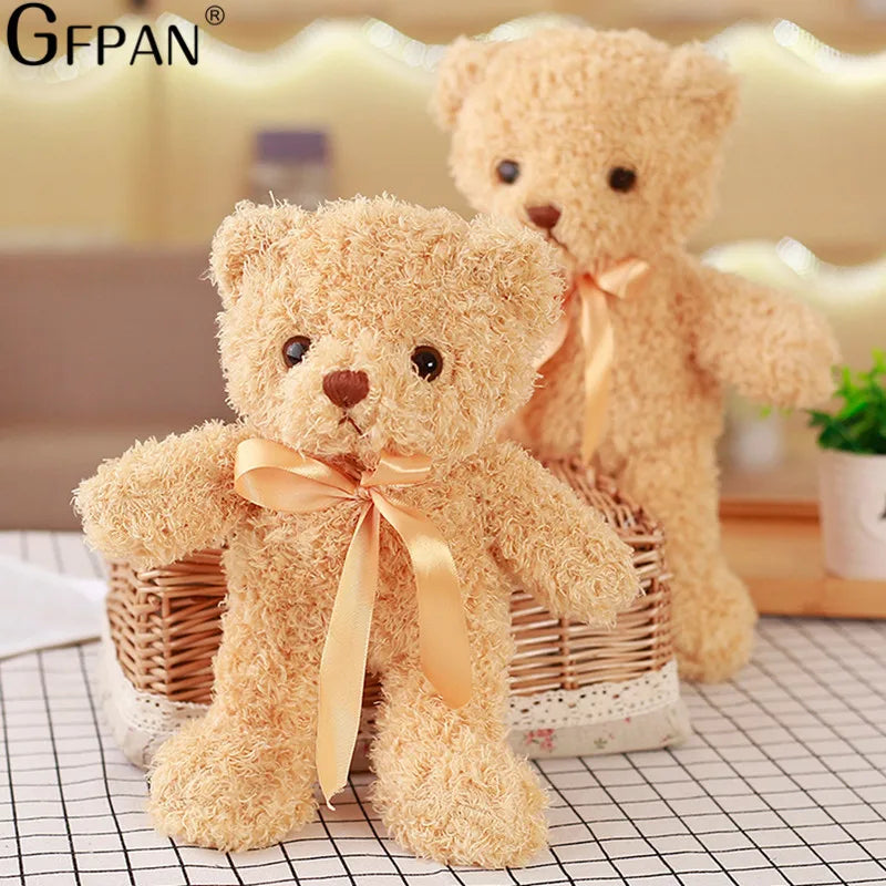 30cm Lovely Simulation Bear Stuffed Toy Super Brown Bear Cute Plush Toys Dolls Birthday Gift For Kids Baby Children