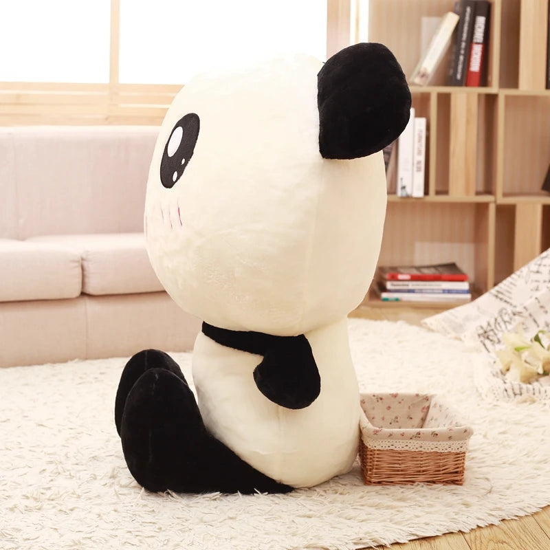 Super Kawaii Big Head Panda Plush Toy Stuffed Lovely Cartoon Bear Gift for Friends Soft Animal Pillow Christmas Gift