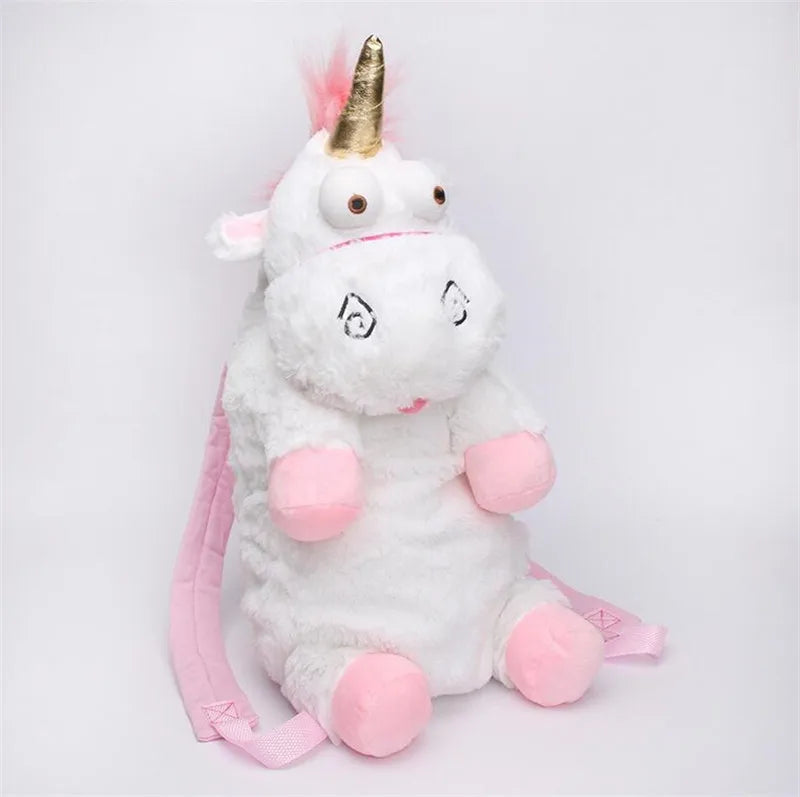 45cm And 60cm Fluffy Unicorn Plush Backpack