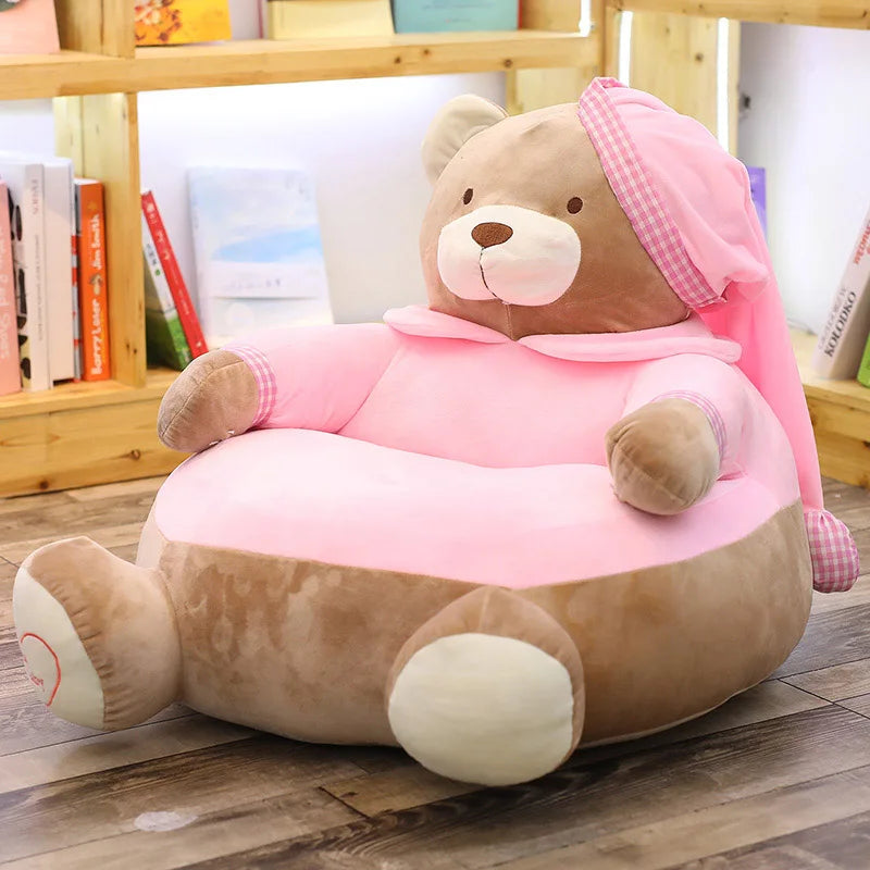 1pc 45cm*45cm*55cm Cute Teddy Bear Sofa Chair Plush Toys Plush Sleeping Comfort Pillow Cushion Stuffed Toy Baby Seat Kids Gifts