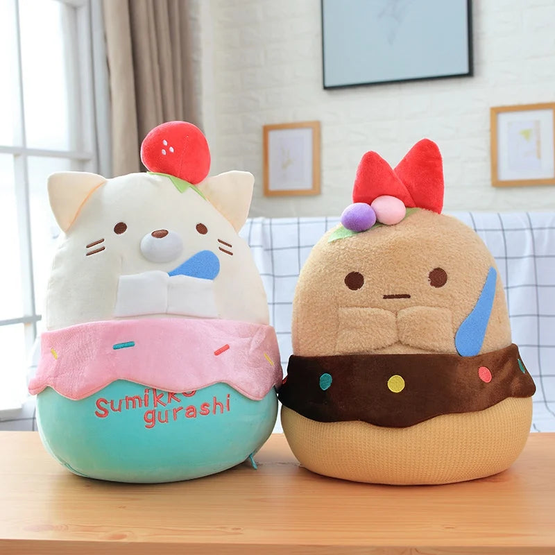 45cm Japanese Animation Sumikko Gurashi Plush Toy Corner Bio Pillow Blanket Soft Cartoon Animal Doll Kid Birthday Valentine Gift