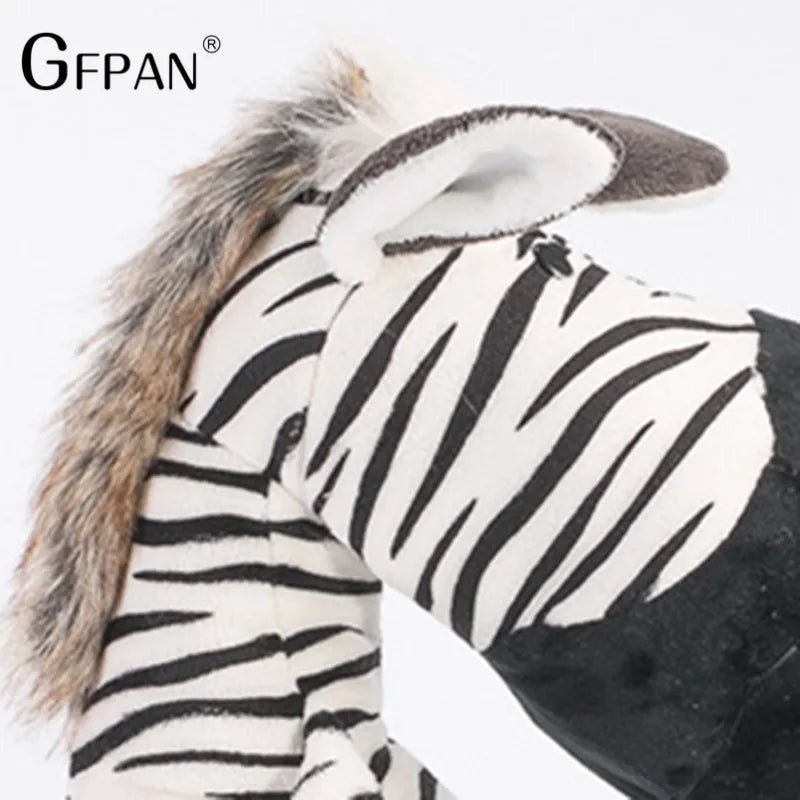 1pcs 25cm Super Quality Cute Zebra Stuffed Doll Fierce Jungle Brothers Plush Toys Kawaii Dolls For Chidren Birthday Presents