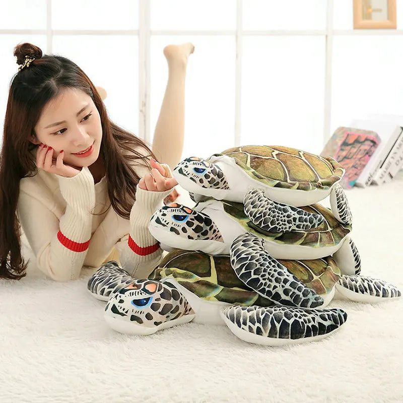 40-60cm Summer Stuffed Soft Sea Tortoise Plush Toy