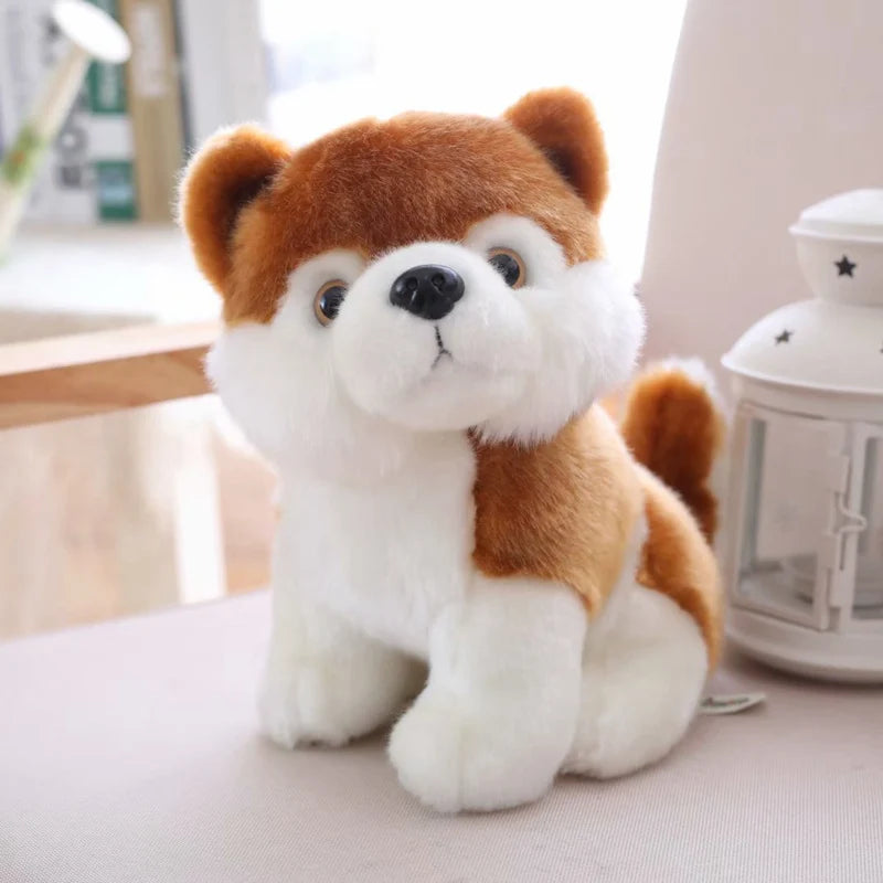 18/23/28cm Cute Simulation Puppy Dog Plush Toy Kids Dolls Husky Akita Saint Bernard Stuffed Soft Toys for Children High Quality