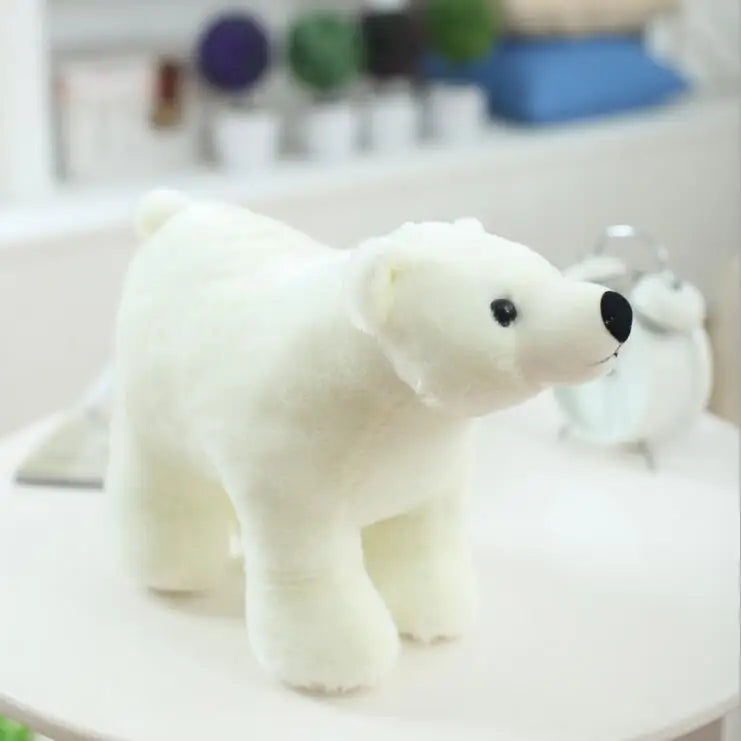 1pc 20cm/25cm/35cm/45cm New White Polar Bear Stuffed Soft Plush Toy Doll Free Shipping