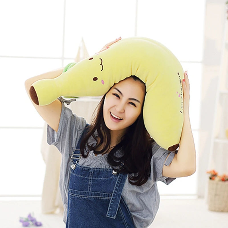 Creative Banana Plush Pillow Stuffed Funny Soft Banana Cushion Boyfriend Toy for Girls Valentine's Gift Plush Doll 40-80cm