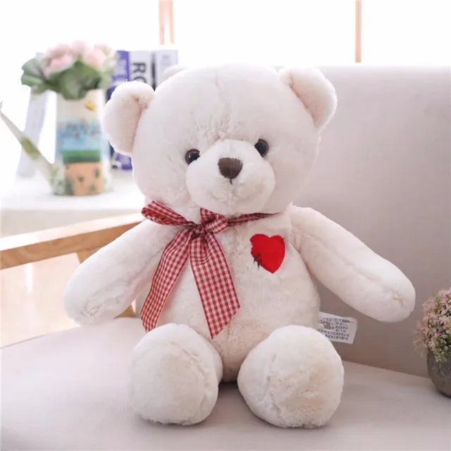 35-50cm Cartoon  Bear Plush With Heart Soft Stuffed Animal Toys For Children Kids Girls Birthday Gift Baby Brinquedos