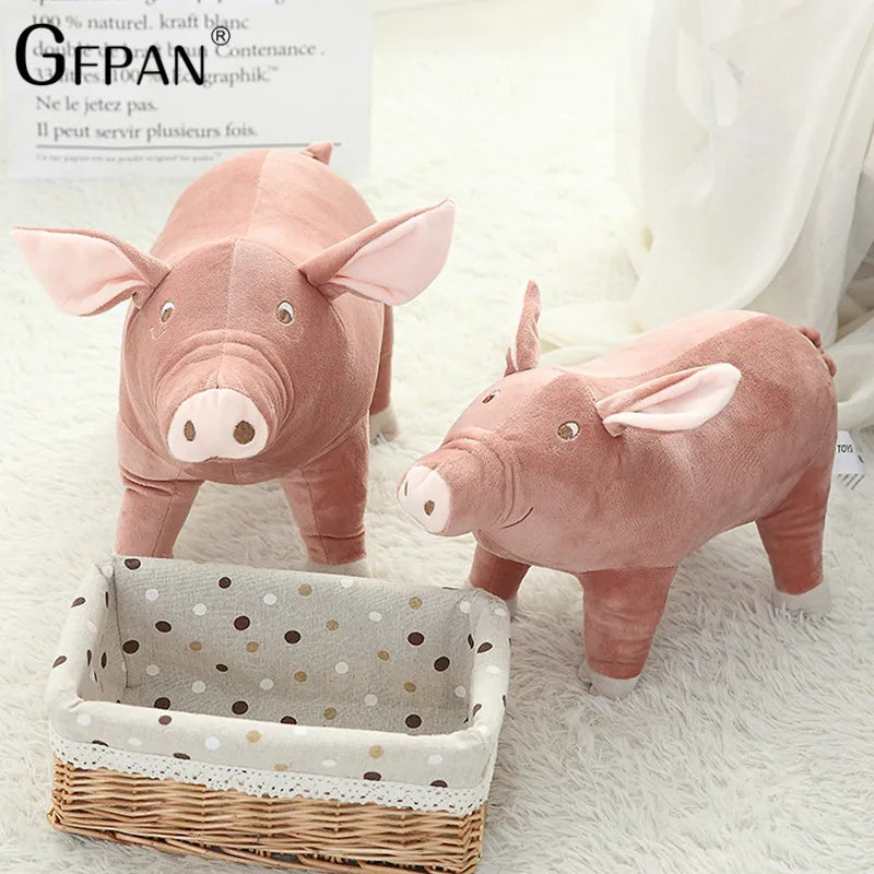 Hot 1pc 25cm Cute Cartoon Pig Plush Toy Stuffed Soft Animal Pig Doll for Children's Gift Kids Toy Kawaii Gift for Girls