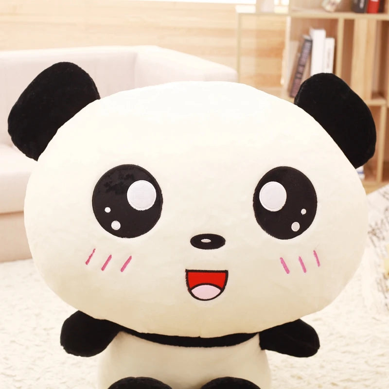 Super Kawaii Big Head Panda Plush Toy Stuffed Lovely Cartoon Bear Gift for Friends Soft Animal Pillow Christmas Gift