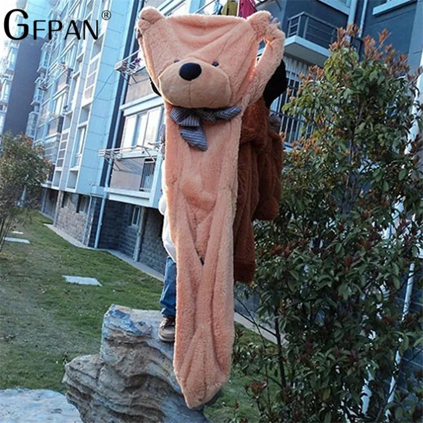 NEW 80/200cm Giant Size Classic  Bear Plush Skin High Quality Low Price Bear Coat Birthday Gift Valentine Gift For Girls