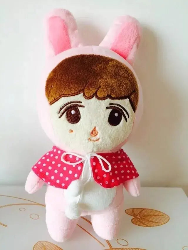 23cm KPOP EXO Plush Doll Kawaii Korea Fashion Superstar Kyungsoo D.O Baek Hyun Chan Yeol Kai Figure Plush Toys Girls Fans Gift