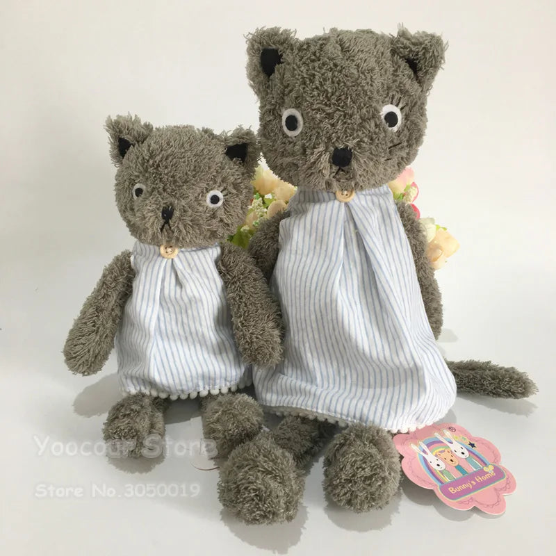 Kawaii Cats Plush Dolls Dressing Cat Stuffed Animals Plush Soft Toys for Girlfriend Girls Birthday Christmas Gifts