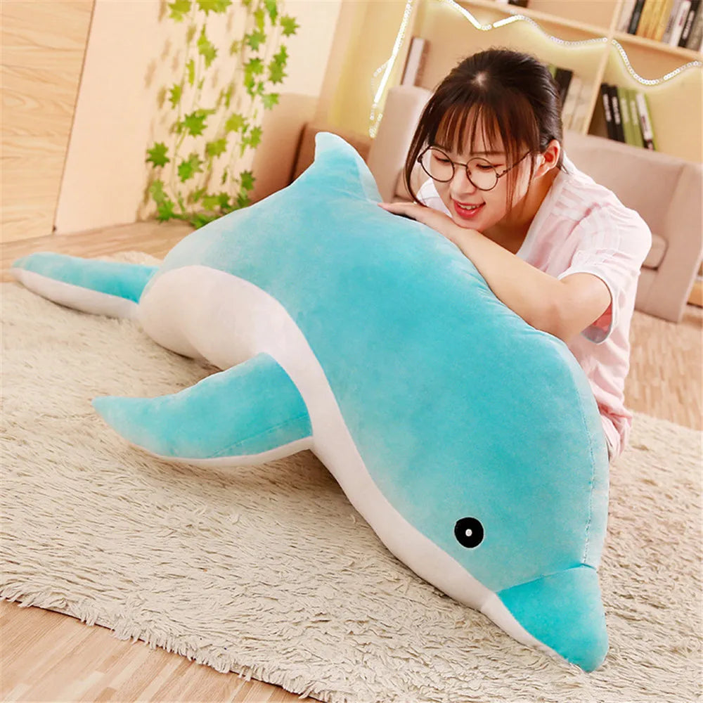 30cm Kawaii Soft Dolphin Plush Toys Dolls Stuffed Down Cotton Animal Nap Pillow Creative Kids Toy Christmas Gift for Girls