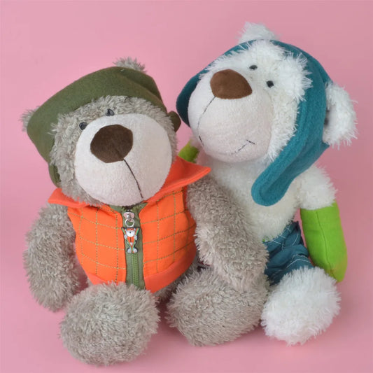 25-50cm Skiing Bear Stuffed Plush Toy