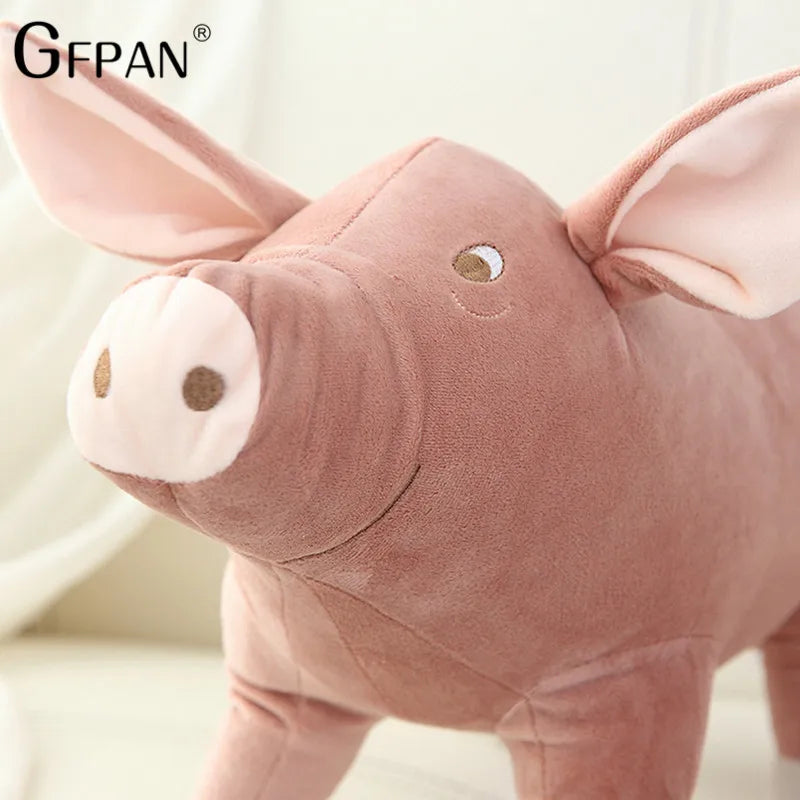 Hot 1pc 25cm Cute Cartoon Pig Plush Toy Stuffed Soft Animal Pig Doll for Children's Gift Kids Toy Kawaii Gift for Girls