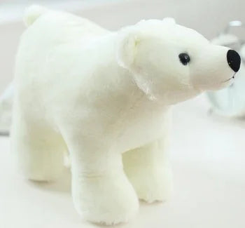 1pc 20cm/25cm/35cm/45cm New White Polar Bear Stuffed Soft Plush Toy Doll Free Shipping