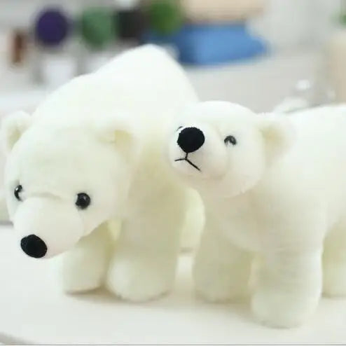 1pc 20cm/25cm/35cm/45cm New White Polar Bear Stuffed Soft Plush Toy Doll Free Shipping