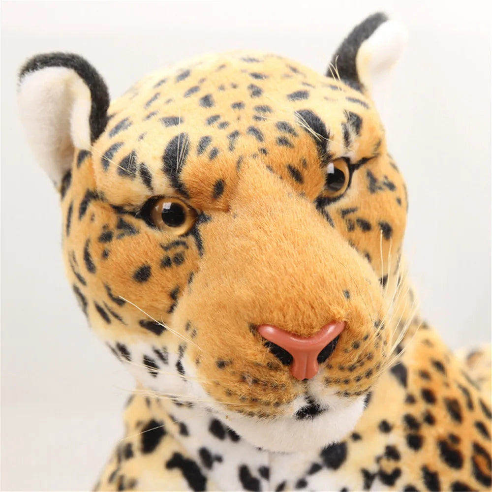 30cm High Quality Simulation Leopard Plush Toy Simulation Stuffed Animal classic toys for children gift free shipping