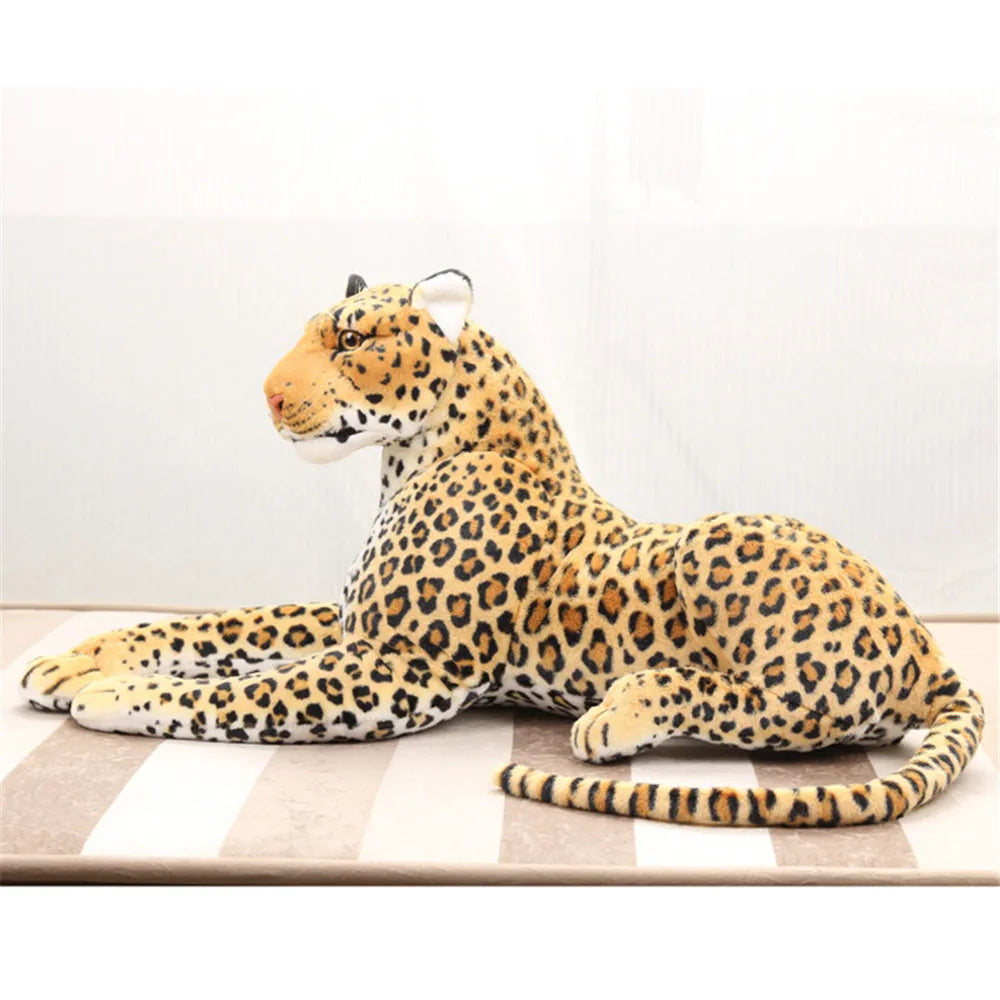 30cm High Quality Simulation Leopard Plush Toy Simulation Stuffed Animal classic toys for children gift free shipping